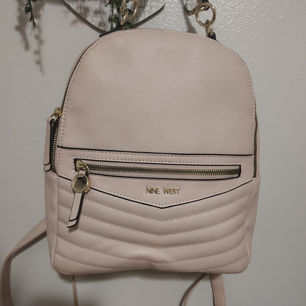 Nine West Blush Quilted Backpack